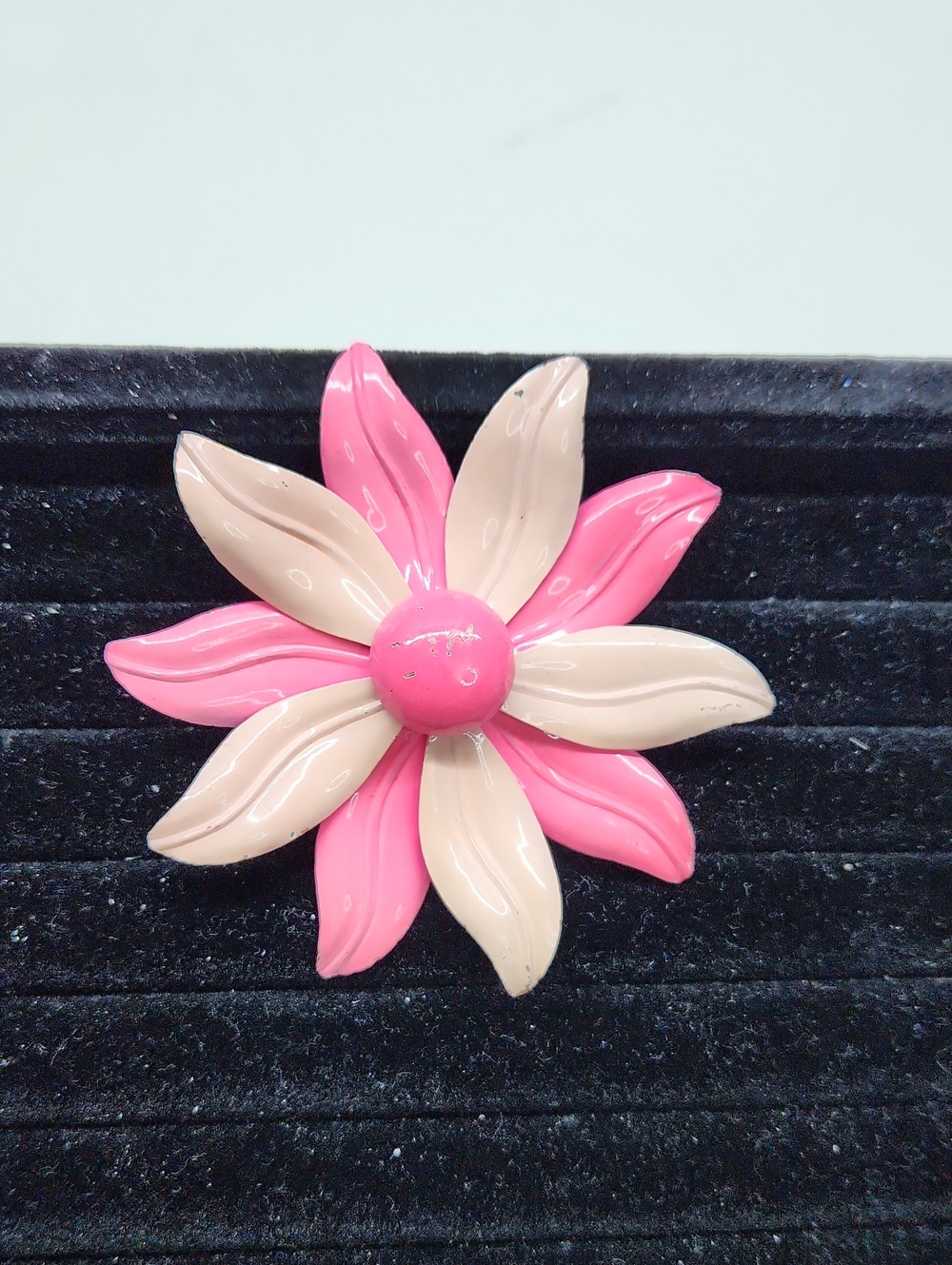 Vintage Pink and Blush Floral Petal Brooch